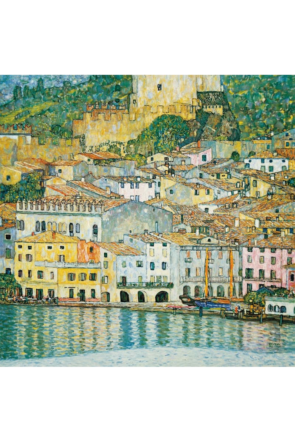 Puzzle Michèle Wilson Puzzle aus handgefertigten Holzteilen - Gustav Klimt: Malcesine am Gardasee 750 Teile Puzzle Puzzle-Michele-Wilson-A197-750 von Puzzle Michèle Wilson