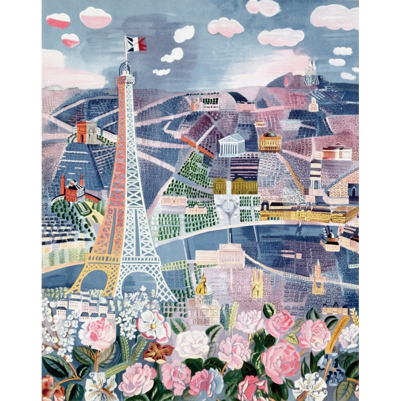 Puzzle Michèle Wilson Puzzle aus handgefertigten Holzteilen - Raoul Dufy - Paris im Frühling 24 Teile Puzzle Puzzle-Michele-Wilson-K25-24 von Puzzle Michèle Wilson