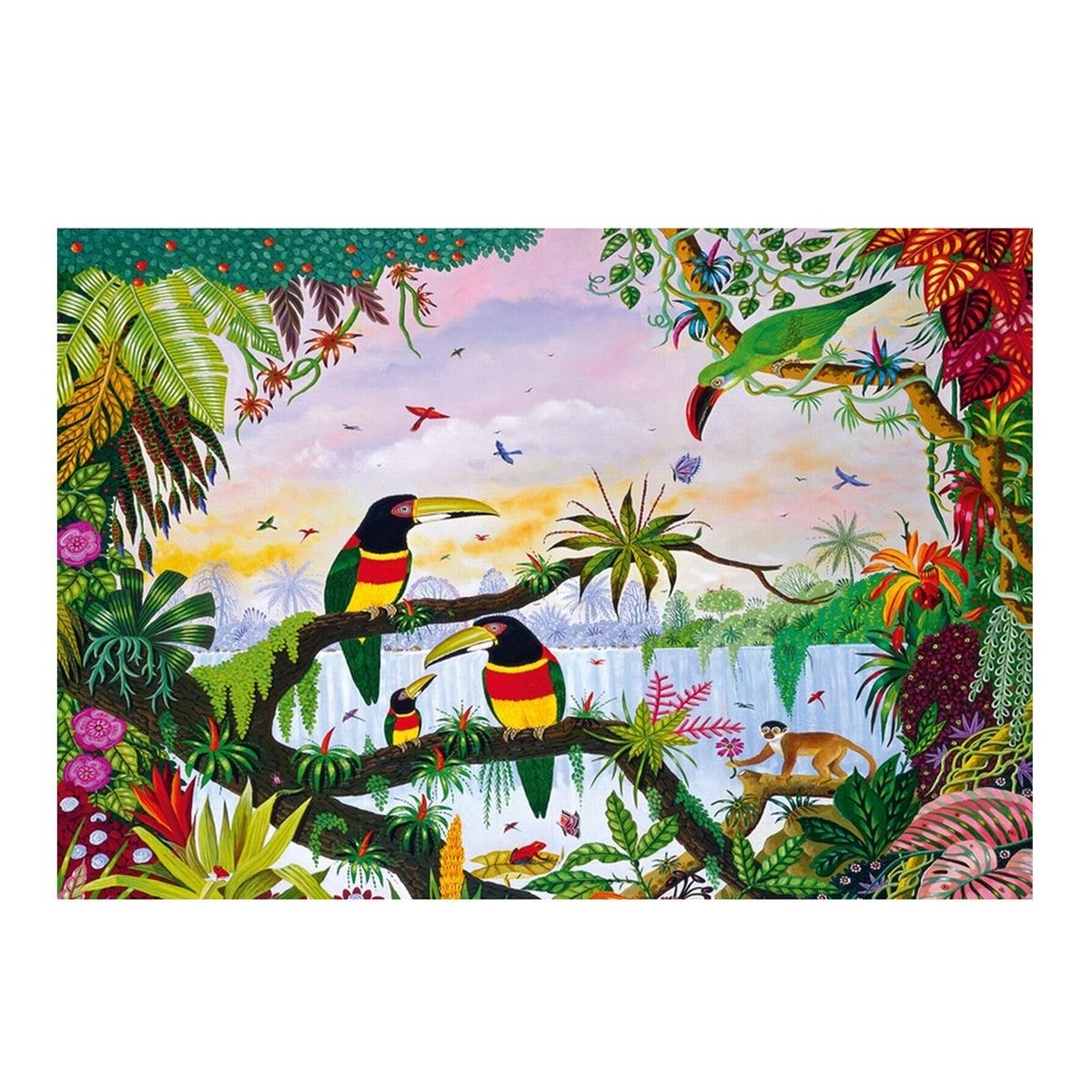 Puzzle Michèle Wilson Puzzle aus handgefertigten Holzteilen - Thomas - Dschungel 100 Teile Puzzle Puzzle-Michele-Wilson-K162-100 von Puzzle Michèle Wilson