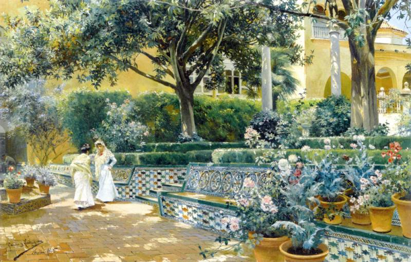 Puzzle Michèle Wilson Handgeschnittenes Holzpuzzle - The Alcazar Gardens 350 Teile Puzzle Puzzle-Michele-Wilson-A597-350 von Puzzle Michèle Wilson