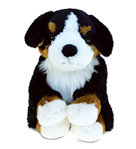 DolliBu Berner Sennenhund Plüsch, super weiches Stofftier, Berner Sennenhund, niedliches Haustierleben, brauner Plüsch, entzückendes Plüschtier, Geschenk für Baby, Kinder und Erwachsene, 20,3 cm von Puzzled