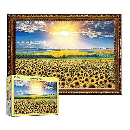 Puzzle Sarang - 1000 Teile Puzzle Sonnenblumenfeld - Papier von Puzzlelife