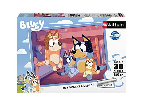 Puzzles Nathan 4005556861637 Puzzle 30 pièces - Heure de dormir Bluey Bingo Kinderpuzzle, Mehrfarbig von Puzzles Nathan