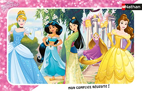 Puzzles Nathan 4005556861699 Puzzle mit Rahmen, 15 Teile – Disney Prinzessinnen (Titel zu definieren) Princesses Kinderpuzzle von Puzzles Nathan