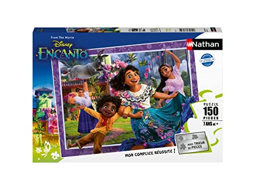 Nathan Kinderpuzzle, 150 Teile, Willkommen bei Encanto, für Kinder ab 7 Jahren, hochwertiges Puzzle, Dicker und Stabiler Karton, Disney 86175 von NATHAN