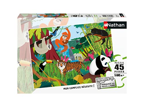 Puzzles Nathan 4005556861767 45 Teile-Die Tiere des Dschungels Puzzle Kinder von NATHAN