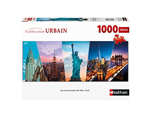 Puzzles Nathan 4005556873210 1000 Teile-New York Sehenswürdigkeiten American Puzzle Erwachsene von ZYZYZK