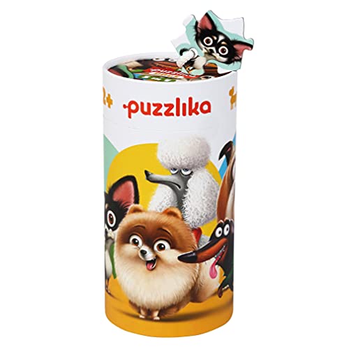 Puzzlika 14248 Puzzle 5-in-1 Hunde kinderpuzzle, Mehrfarbig von Puzzlika