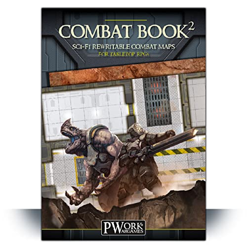 Pwork Wargames Combat Book 2- Science fiction Rewritable Combat Maps for Tabletop RPGs von Pwork Wargames