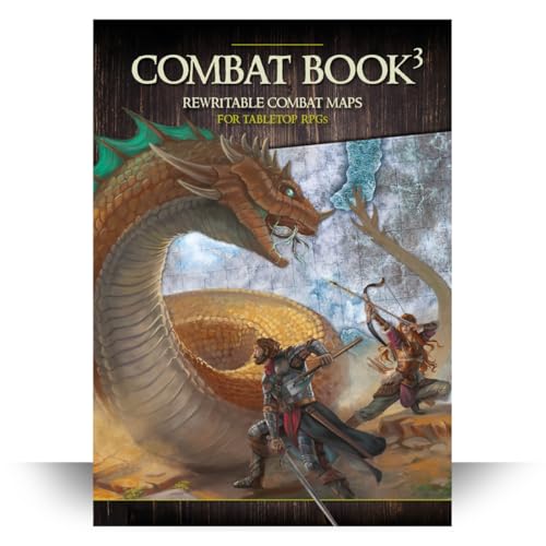 Pwork Wargames Combat Book 3 - Fantasy Rewritable Combat Maps for Tabletop RPGs von Pwork Wargames