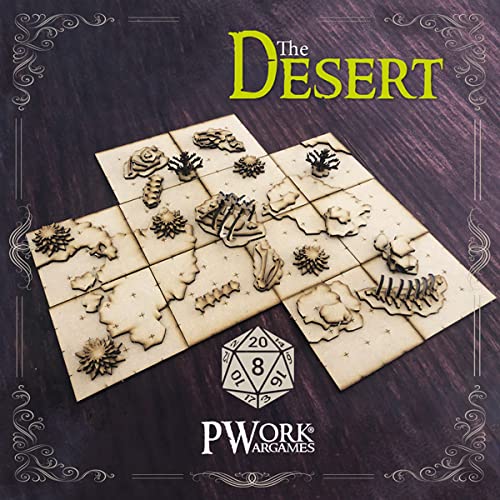 PWORK WARGAMES 3D Tactical Maps Rpg Fantasy Dungeon Tiles - Taktische 3D-Karten Modular aus MDF 3 mm von PWORK WARGAMES