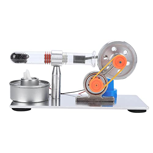 Einzylinder-Stirlingmotor-Modelllabor, Lehrmittel, Verbrennungsprinzip, Edelstahlstruktur, Zusammengebaut für Physikalisch-wissenschaftliche Experimente von Pwshymi