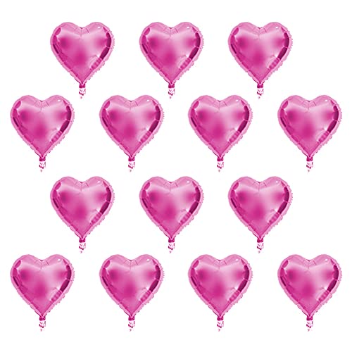 Pwshymi 10 Silberne Luftballons, Aluminiumfolienballons, Leuchtende Farben, Romantik für Zuhause, Party, Hochzeit, Geburtstag, Dekoration, Automatische Versiegelung, Sicherheit von Pwshymi