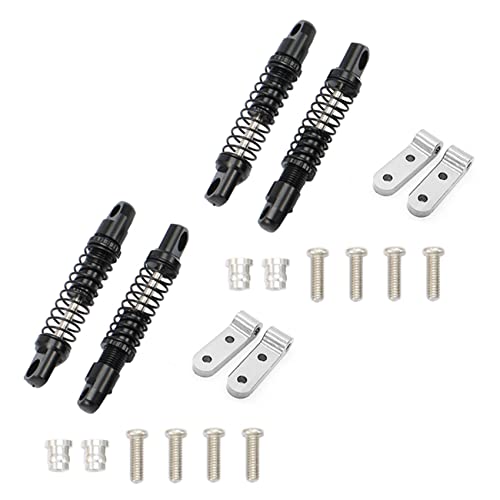 Pyatofly 2 Set für D12 RC Stoßdämpfer hinten Metall für Auto mit Montage Zubehör für feste Teile für Montage, 4 von Pyatofly