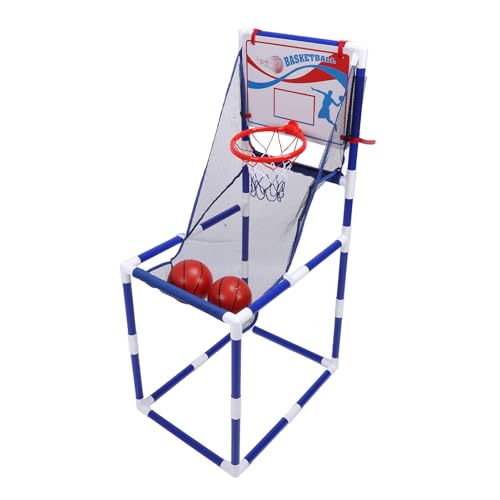 Großes Mobiles Basketball-Set mit 2 Bällen und Reifen, Sportlicher Freizeitsport, Indoor-Outdoor-Sportspiel, mit Solider Unterstützung und Wettbewerbsfunktion, für von Pyhodi
