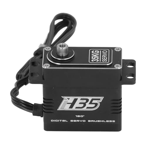 Pyhodi 35 Kg Hohe Drehmoment Coreless Motor Servo, 180 Grad Stahlausrüstung Digital Gear Servo für Roboter-RC-Auto, Hochtorsions Bürstenloser Motor für Armmodelldrohne 4.8-8,4 V Pyhodi 35 Kg Hohe Drehmoment Coreless Motor Servo, 180 Grad Stahlausrüstung Digital Gear Servo für Roboter-RC-Auto, Hochtorsions Bürstenloser Motor für Armmodelldrohne 4.8-8,4 V von Pyhodi