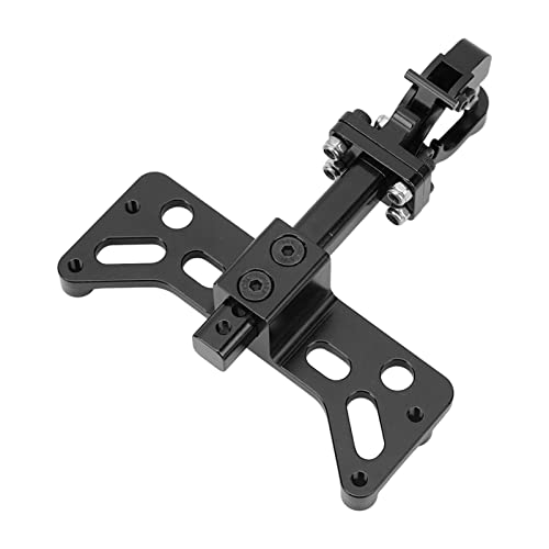 Pyhodi RC-Anhängerkupplungshalterung, Aluminiumlegierung, Leichter, Verstellbarer RC-Anhängerhaken für SCX6 1/6 Ferngesteuertes Auto (Black) von Pyhodi