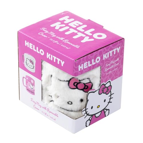 Hello-Kitty-Tasse Mit Pelzigem Band, 440 Ml von Pyramid International