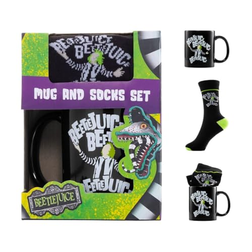 PYRAMID FZMG2400718 Beetlejuice Mug & Sock Set Collectible, Multicolor von Pyramid International