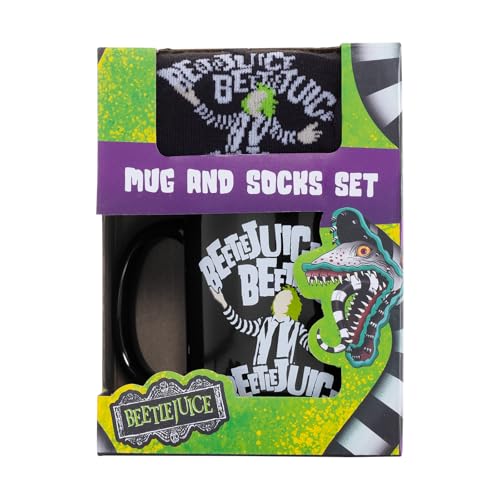 PYRAMID FZMG2400718 Beetlejuice Mug & Sock Set Collectible, Multicolor von Pyramid International