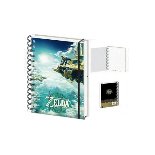 Pyramid International The Legend of Zelda Tears of the Kingdom Notizbuch (Hyrule Skies Design), Notizbuch mit Linsenrasterhülle, A5 von Pyramid International