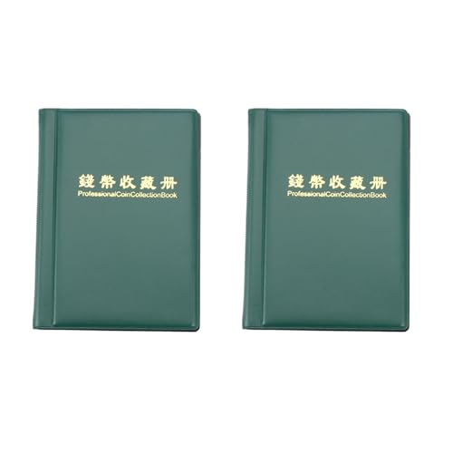 Pyugxab 2X 120 MüNzen Geld Sammlung Album Inhaber Buch Tragbare Penny Storage Pocket Case von Pyugxab