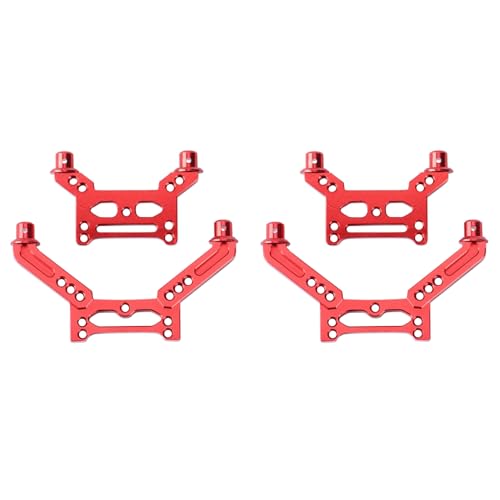 Pyugxab 2X StoßDämpfer Brücke Aus Metall Vorne und Hinten für SG 1603 SG1603 UD1601 1/16 RC Auto Upgrade Teile,Rot von Pyugxab