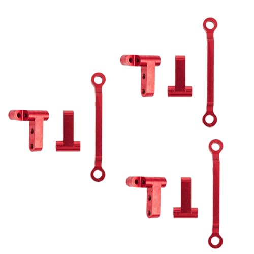 Pyugxab 3 StüCk Metall Upgrade Lenk Zylinder Block für A949 A959-B A979-B A969, Rot von Pyugxab