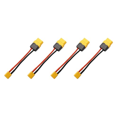 Pyugxab 4X RC Batterie Kabel Ansammlung XT60 Bis XT30 T-Stecker Stecker Buchse Stecker Stecker mit 16AWG Silikon Draht 100 mm von Pyugxab