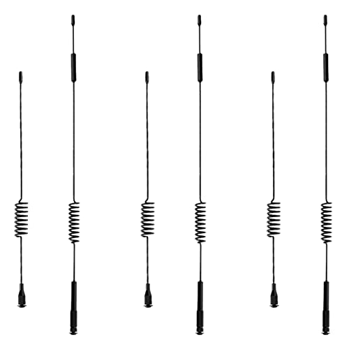 Pyugxab 6X 1/10 RC Crawler 11,4 und 6,3 Metall Antenne, Zubehör Dekoration für -4 D90 Axial SCX10 90046 von Pyugxab