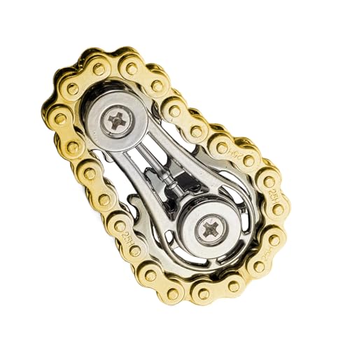 Chain Gear Spinner Fidget, Cycle Chain Sprocket Spinner Roller Toy, Iron Material, Pocket Size Stress Tool, Cool Gadgets for Men, Adults, Kids, Teens, Boys and Boyfriend, 6x3.5cm Chain Gear Spinner Fidget, Cycle Chain Sprocket Spinner Roller Toy, Iron Material, Pocket Size Stress Tool, Cool Gadgets for Men, Adults, Kids, Teens, Boys and Boyfriend, 6x3.5cm von Pzuryhg