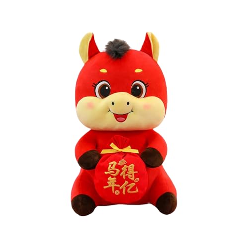 Chinesischer Plüsch - Jahr des Pferdesmaskottchens für 2026 | Nettes gefülltes Tier mit hautfreundlichem Plüsch, Spielzeugsouvenir für Mond Neujahr, Auto, Bücherregal, Tabletop, College Chinesischer Plüsch - Jahr des Pferdesmaskottchens für 2026 | Nettes gefülltes Tier mit hautfreundlichem Plüsch, Spielzeugsouvenir für Mond Neujahr, Auto, Bücherregal, Tabletop, College von Pzuryhg