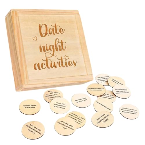 Couples Night Game Box, Date Night Games, Relationship Game Kit, 52 Romantic Activity Ideas for Marriage Anniversaries, Wedding Keepsake, 11x11x3 cm for Fun Date Nights and Relationship Building von Pzuryhg