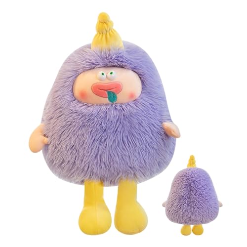 Creative Long-haired Little Plush Toy, Ugly Cute Doll with Sleeping Pillow Feature, Long-haired Plush Doll for Kids, Cute and Quirky Little Plush Toy von Pzuryhg