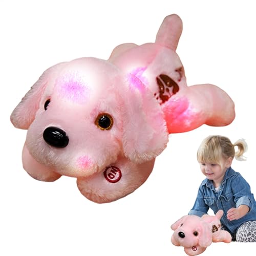 Glow-in-The-Dark 14-Inch Light Up Plush Dog with LED Night Light – Soft Stuffed Animal Puppy Toy for Kids, and Children, Ideal for Bedtime, Birthday, and Holiday 14 inches high von Pzuryhg