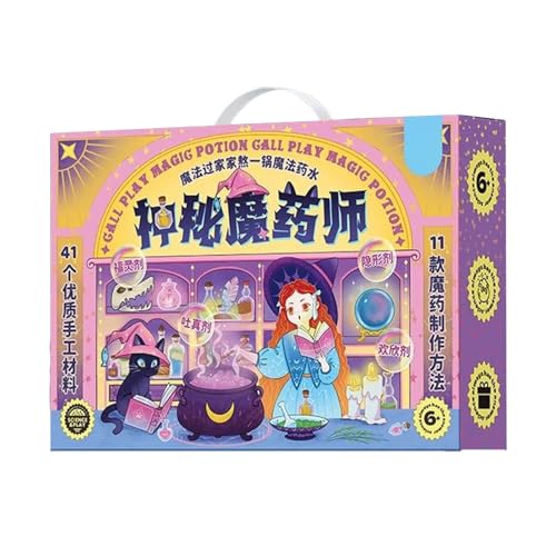 Halloween Potion Chemistry Set - Bildungsexperiment -Kit für Kinder | Sichere handgefertigte Zutaten mit Schritt-für-Schritt-Anweisungen, kreatives Wissenschaftsspielwerk, Homeschooling-Klassenzimmer Halloween Potion Chemistry Set - Bildungsexperiment -Kit für Kinder | Sichere handgefertigte Zutaten mit Schritt-für-Schritt-Anweisungen, kreatives Wissenschaftsspielwerk, Homeschooling-Klassenzimmer von Pzuryhg