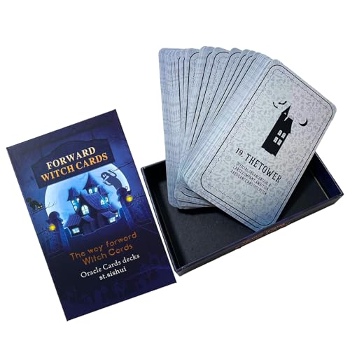 Hexen -Tarot -Kartendecks - Wahrsagerige Tools für Familienunterhaltung | Mystisches Tarot -Brettspiel mit Anfängerfreundlichkeit, mystischem Designdeck, einfach zu verfolgen für magische Orakelspiele Hexen -Tarot -Kartendecks - Wahrsagerige Tools für Familienunterhaltung | Mystisches Tarot -Brettspiel mit Anfängerfreundlichkeit, mystischem Designdeck, einfach zu verfolgen für magische Orakelspiele von Pzuryhg