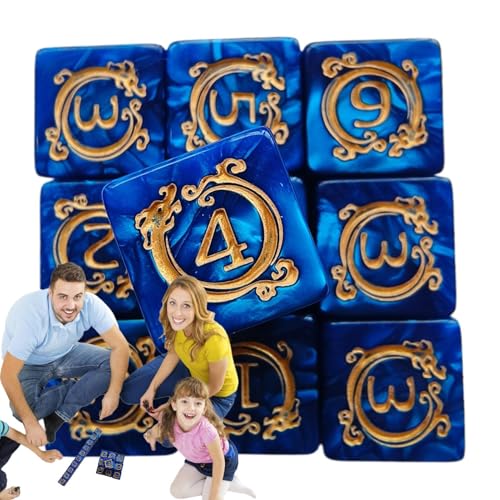 Polyhedral Dice, Table Games, Role Playing Dice, Creative Dragon Patterns, 10 Pieces Set, Durable Material, Vibrant Colors, Multi-Purpose Use, for Decor, Desk, Car, Kids, Adults, 1.7x1.7x1.7cm Polyhedral Dice, Table Games, Role Playing Dice, Creative Dragon Patterns, 10 Pieces Set, Durable Material, Vibrant Colors, Multi-Purpose Use, for Decor, Desk, Car, Kids, Adults, 1.7x1.7x1.7cm von Pzuryhg