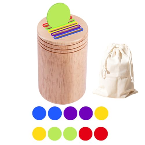 Pzuryhg Color Sorting Toy, Wooden Sensory Game, Fine Motor Activity for, Travel Educational Toy for 1–3 Year Olds, Preschool Learning Tool, Hand-Eye Coordination Builder Pzuryhg Color Sorting Toy, Wooden Sensory Game, Fine Motor Activity for, Travel Educational Toy for 1–3 Year Olds, Preschool Learning Tool, Hand-Eye Coordination Builder von Pzuryhg
