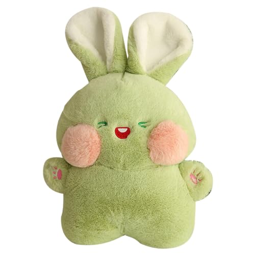 Pzuryhg Cute Bunny Toys, Soft Bunny Plush, Washable Rabbit, Huggable Rabbits Plush, Rabbit Stuffed Toy 25x18x40cm/9.84x7.09 by 15.75 Inches for Kids Green, White 1piece Rabbit Plush von Pzuryhg