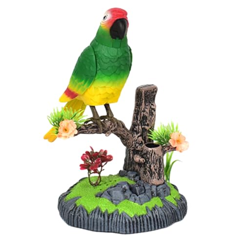 Pzuryhg Electronic Talking Parrot Bird Toy with Motion Sensor, Realistic Chirping Sound and Head Movement, Fun Interactive Toy for Kids and Adults, Home Decoration, Perfect for Desk Or Bedroom Pzuryhg Electronic Talking Parrot Bird Toy with Motion Sensor, Realistic Chirping Sound and Head Movement, Fun Interactive Toy for Kids and Adults, Home Decoration, Perfect for Desk Or Bedroom von Pzuryhg