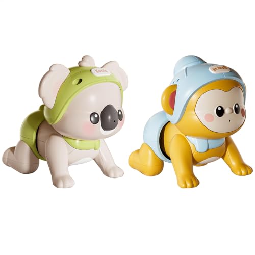 Pzuryhg Kids Crawling Toy, Crawling Baby Animal Toy, Walking Animal Toy, Crawling Baby Animal Singing Toy, Cartoon Crawling Animal Toy with Recording Function for Children von Pzuryhg