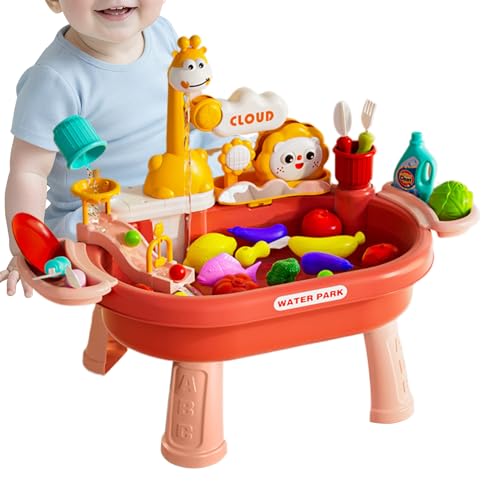Pzuryhg Kids Water Table, Outdoor Water Table for, ABS Kitchen Pretend Role Toys, Fun Fishing Game Included, Perfect for Preschool, Ideal for Daycare, Indoor, Camping, Patio, 60x33x44cm Pzuryhg Kids Water Table, Outdoor Water Table for, ABS Kitchen Pretend Role Toys, Fun Fishing Game Included, Perfect for Preschool, Ideal for Daycare, Indoor, Camping, Patio, 60x33x44cm von Pzuryhg