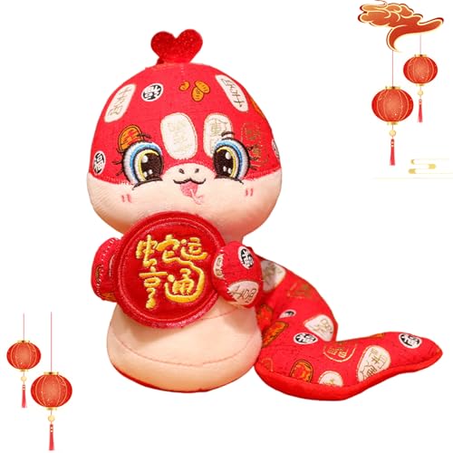 Pzuryhg Plush Snake Toy, Soft Stuffed Animal Doll, 24cm Standing Snakes Mascot for 2025, Cute Plush Figure for Living Room, Bedroom, Desk, Collectible Gift for Kids, Snake Year Decoration Pzuryhg Plush Snake Toy, Soft Stuffed Animal Doll, 24cm Standing Snakes Mascot for 2025, Cute Plush Figure for Living Room, Bedroom, Desk, Collectible Gift for Kids, Snake Year Decoration von Pzuryhg