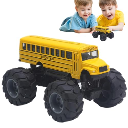 Pzuryhg School Bus Push Car, Alloy Pull Back, Friction Powered Toy, Vehicles Toys, Motor Skill Toys, Toy Car for Ages 3+, School Bus Toy Vehicle 14x10x8cm/5.51x3.94x3.15 Inches for Kids von Pzuryhg