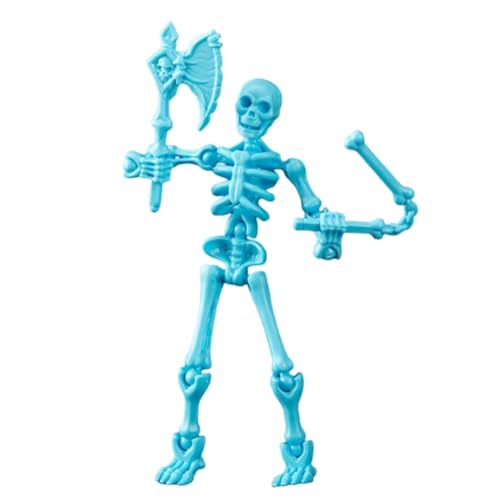 Pzuryhg Skelett-Figur, Roboter-Skelett-Spielzeug, Halloween-Dekoration, Halloween-Dekoration, Requisite, Roboter-Skelett-Figur mit beweglichen Gelenken, 13 x 3 x 1 cm für kreatives Display und Spaß von Pzuryhg