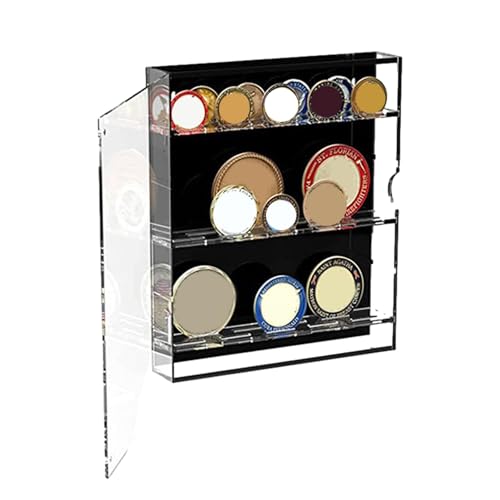 Pzuryhg Specie Vitrine | Transparenter Acryl-Sammelkoffer für Arten, multifunktionale Wanddekorationsbox für Arbeitszimmer, Schlafsaal, Schlafzimmer, Wohnzimmer von Pzuryhg