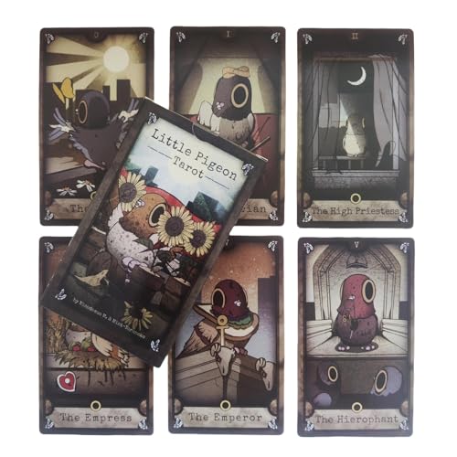 Pzuryhg Tarot Cards, Tabletop Tarot Deck, Tarot Board Game, Playing Tarot Cards, Fun Tarot Cards, Tabletop Cards, Tarot Card for Entertainment, Pigeon Tarot Deck for Beginners von Pzuryhg