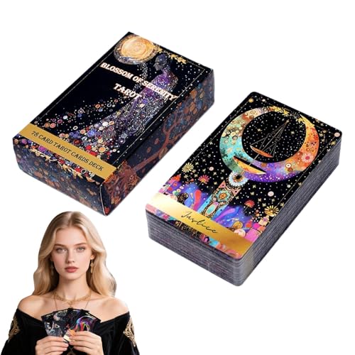 Pzuryhg Wahrsagung Brettspiel - Tarot -Deck für die tägliche Reflexion | Hochwertige gedruckte Karten mit glänzender Oberfläche, Klassische 78 -teilige mystische Symbole, einfache Handhabung für Anf Pzuryhg Wahrsagung Brettspiel - Tarot -Deck für die tägliche Reflexion | Hochwertige gedruckte Karten mit glänzender Oberfläche, Klassische 78 -teilige mystische Symbole, einfache Handhabung für Anf von Pzuryhg