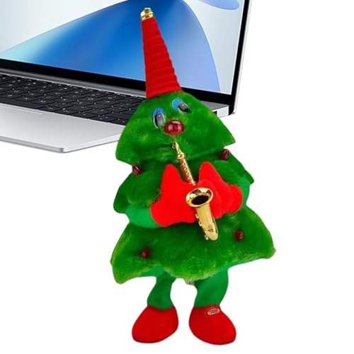 Pzuryhg Weihnachtsbaumspielzeug singen - Baum spricht musikalische Puppe für Kinder | 3 Stücke Rotgrün Festliche Farbkombination mit Plüschtextur, dekorative Stofftiere für Urlaub und Geburtstag Pzuryhg Weihnachtsbaumspielzeug singen - Baum spricht musikalische Puppe für Kinder | 3 Stücke Rotgrün Festliche Farbkombination mit Plüschtextur, dekorative Stofftiere für Urlaub und Geburtstag von Pzuryhg